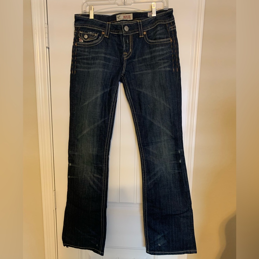 Y2K MEK Denim x Nordstrom l LA Bootcut Dark Blue Denim Jeans l 30/34L LIKE NEW